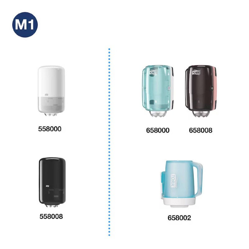 Miniatúra: TORK Kotúč so stredovým odvíjaním Mini 120m (biela) M1 1vrstva (11ks)