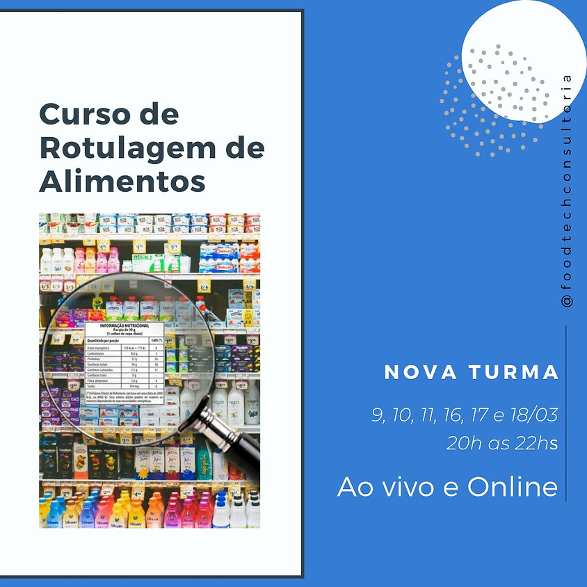 Curso Rotulagem de Alimentos