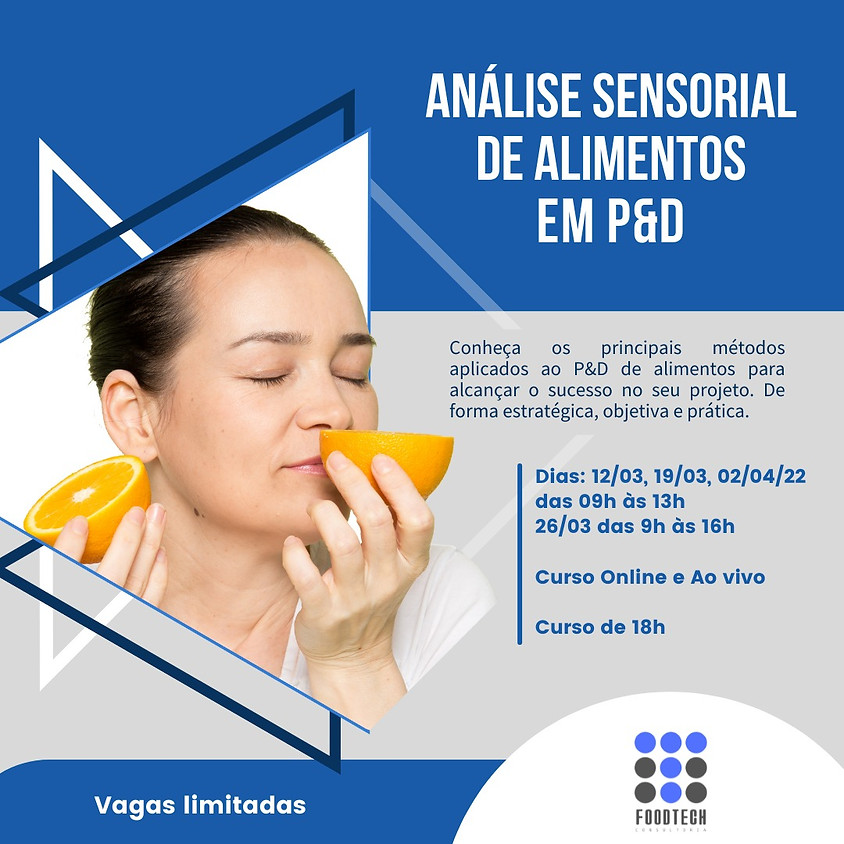 Curso de Análise Sensorial de Alimentos em P&D
