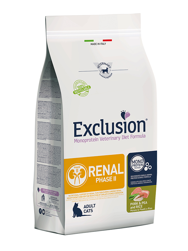 Exclusion Renal Phase 2 Cat Pork, Pea & Rice