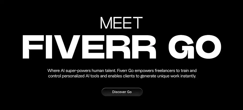 Fiverr Go website landing page.