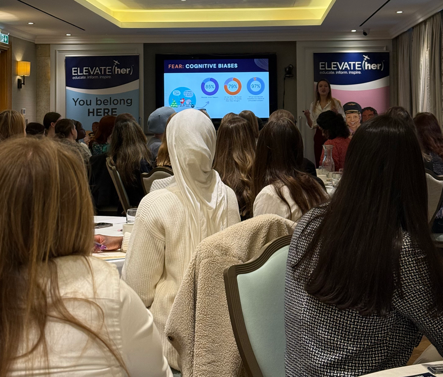 فعالية لتعزيز ثقة المرأة بنفسها وتحديد أهدافها في نادي سلاح الجو الملكي