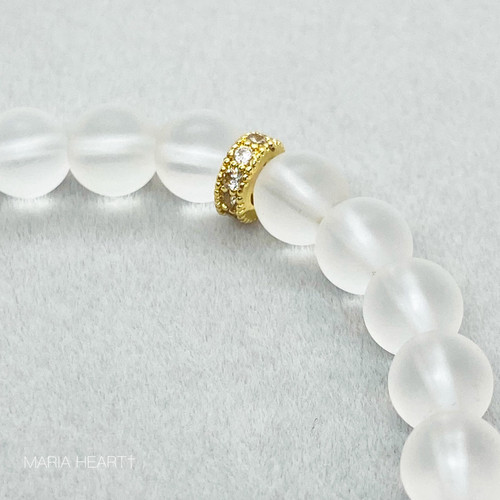 Garnet × Crystal bracelet ︎✴︎ 》 | MARIA HEART †