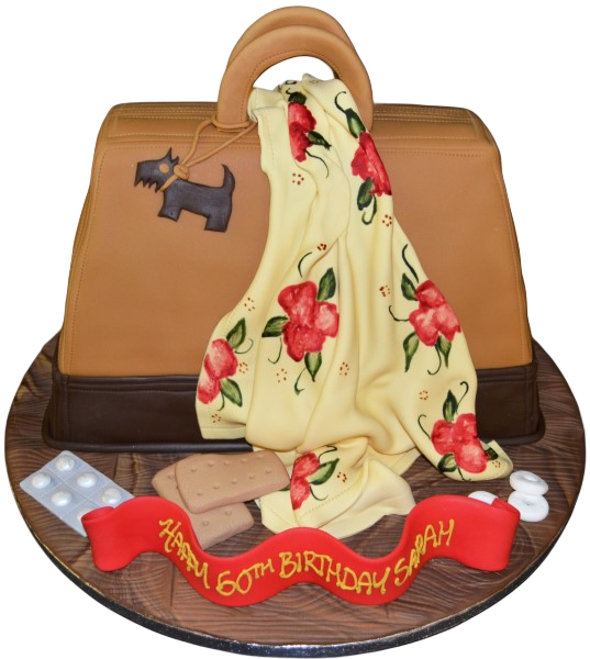 Stylish 3D Radley handbag cake with intricate details perfect for fashionistas and luxury lovers, ideal for special occasions.