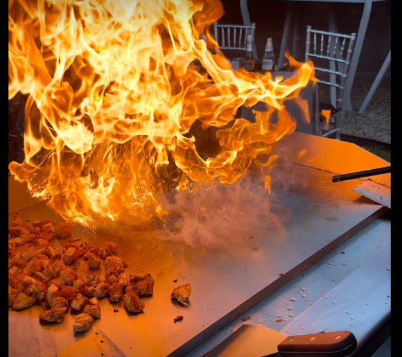 Backyard Hibachi Chef Fire Show Grand Rapids Michigan