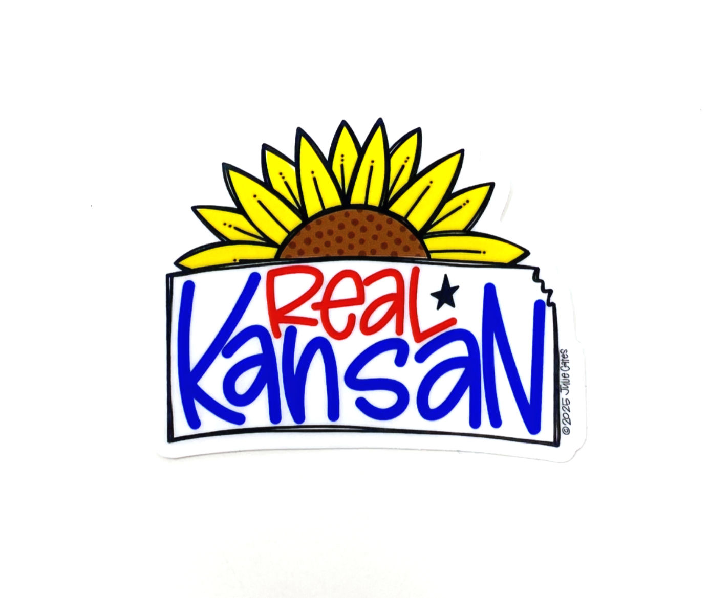 Real Kansan Sticker