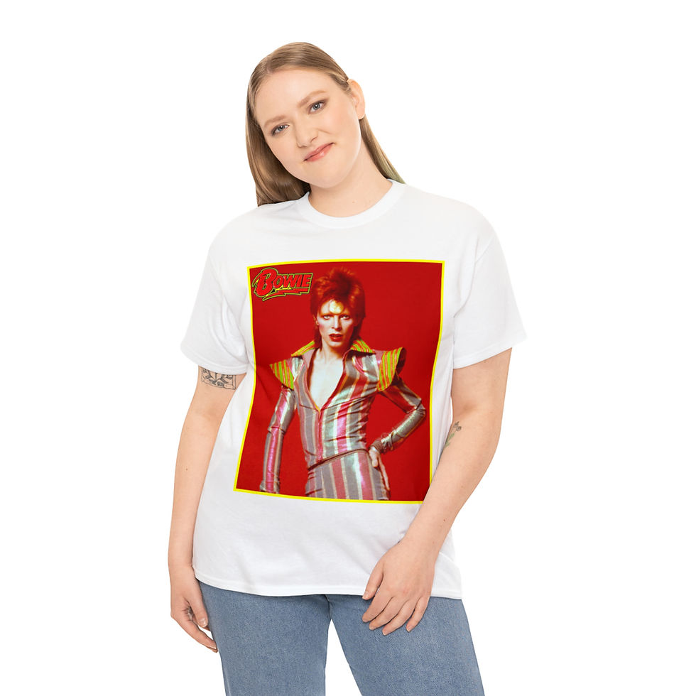 Thumbnail: David Bowie The Glam Days  Unisex Heavy Cotton Tee