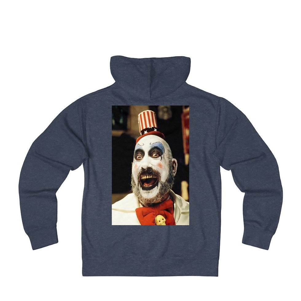 Thumbnail: Captain Spaulding House of 1000 Corpses Unisex French Terry Zip Hoodie