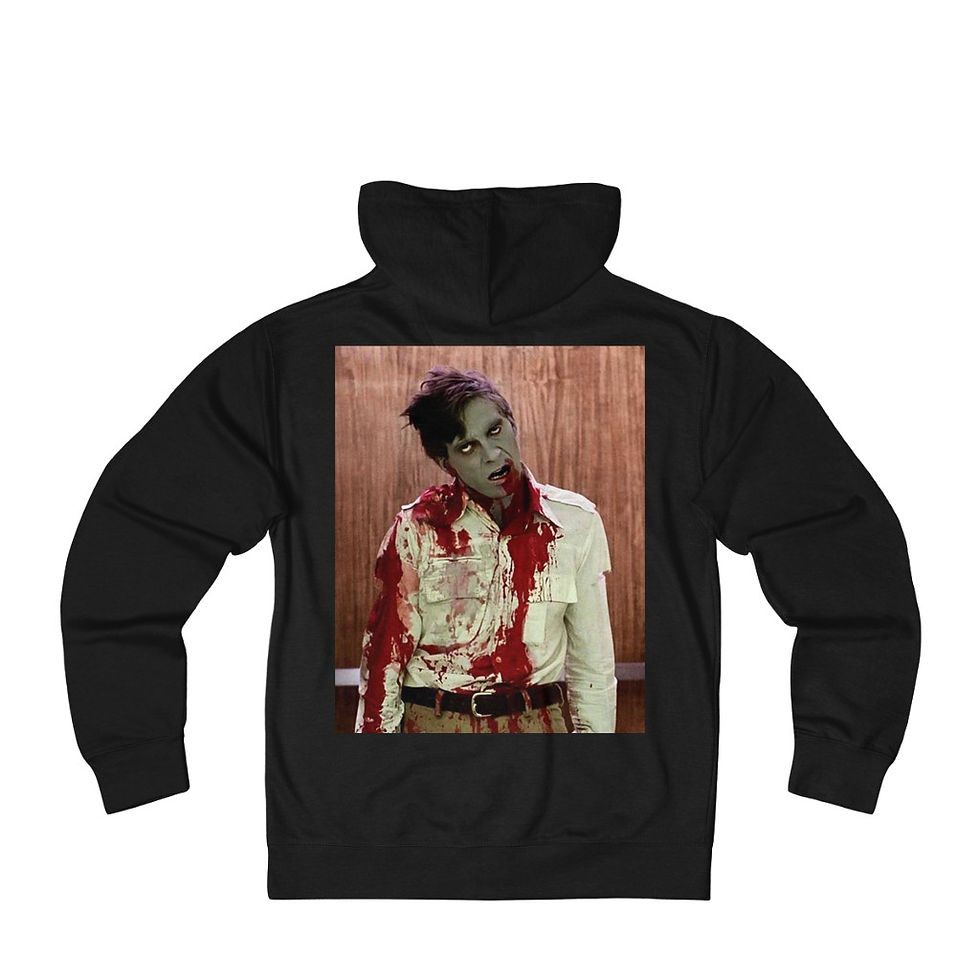 Thumbnail: Dawn of the Dead Flyboy  Unisex French Terry Zip Hoodie