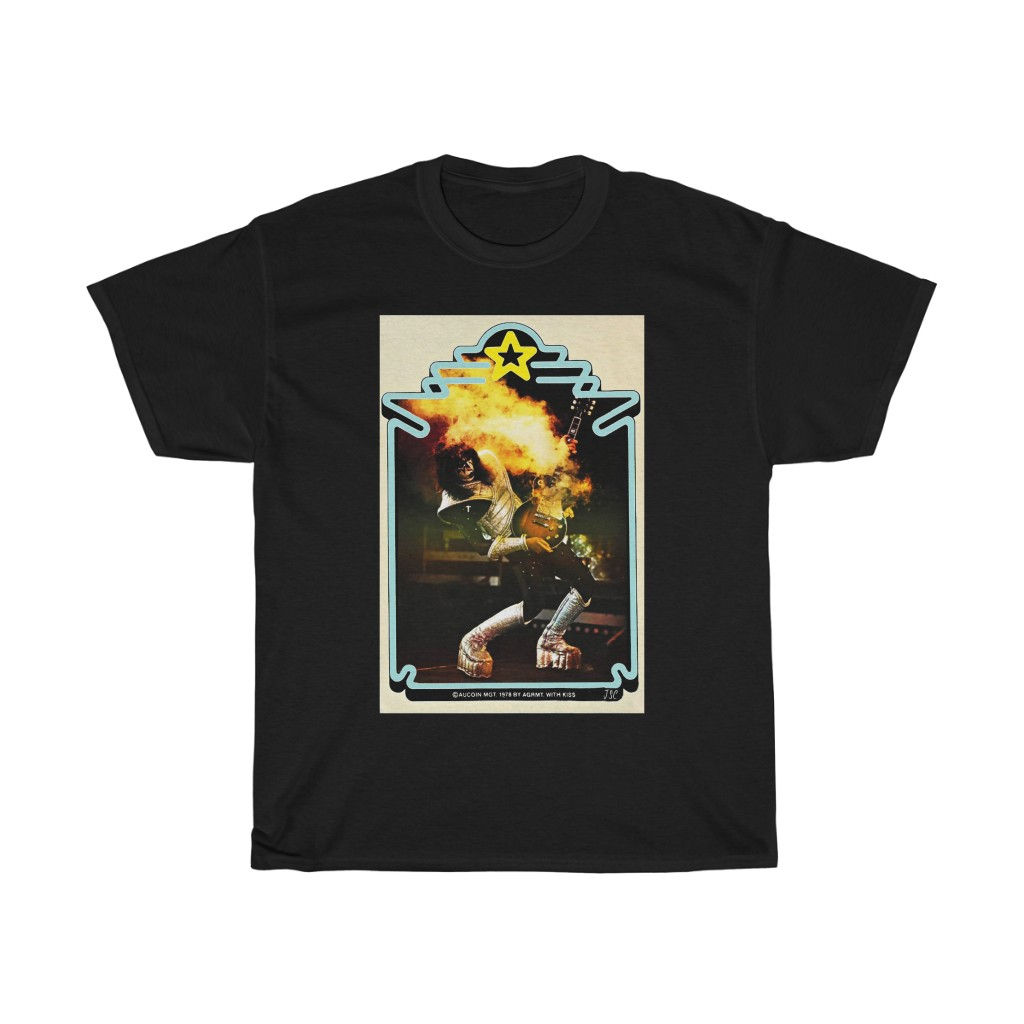 KISS cards Ace Frehley card 2 Sleeve Tee