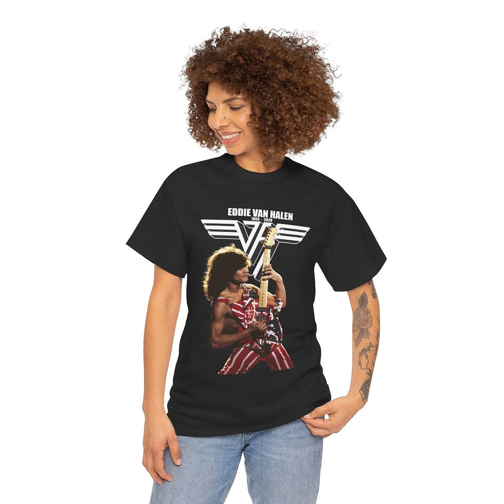 Thumbnail: Eddie Van Halen Guitar God 1955 - 2020 RIP  Unisex Short Sleeve Tee