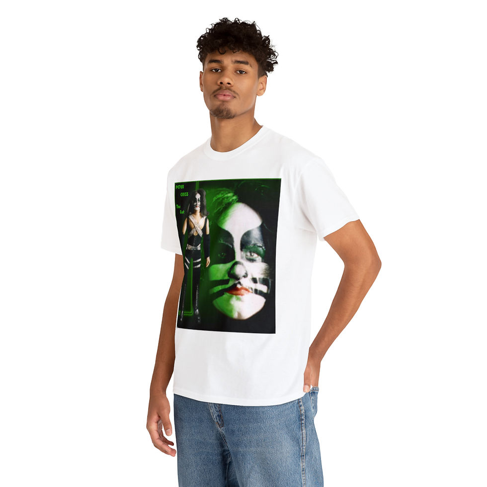 Thumbnail: KISS mego dolls PETER Criss figure Unisex Heavy Cotton Tee