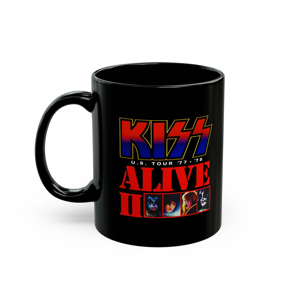 Thumbnail: KISS Alive 2 u.s.Tour '77-'78 Black mug 11oz