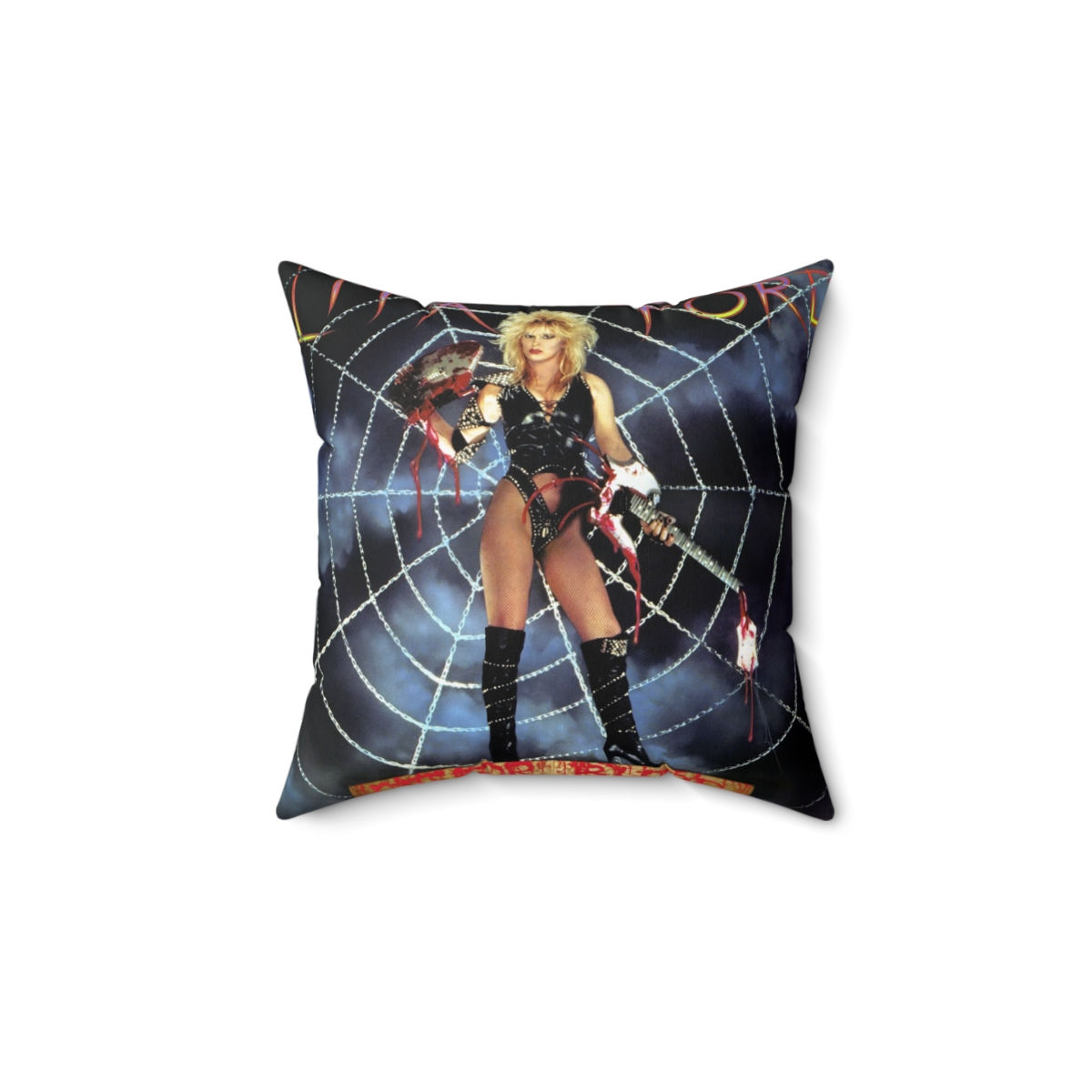 Lita Ford Out For Blood Spun Polyester Square Pillow gift
