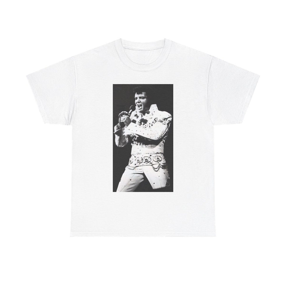 Thumbnail: ELVIS in Black and White Men's Short Sleeve Tee