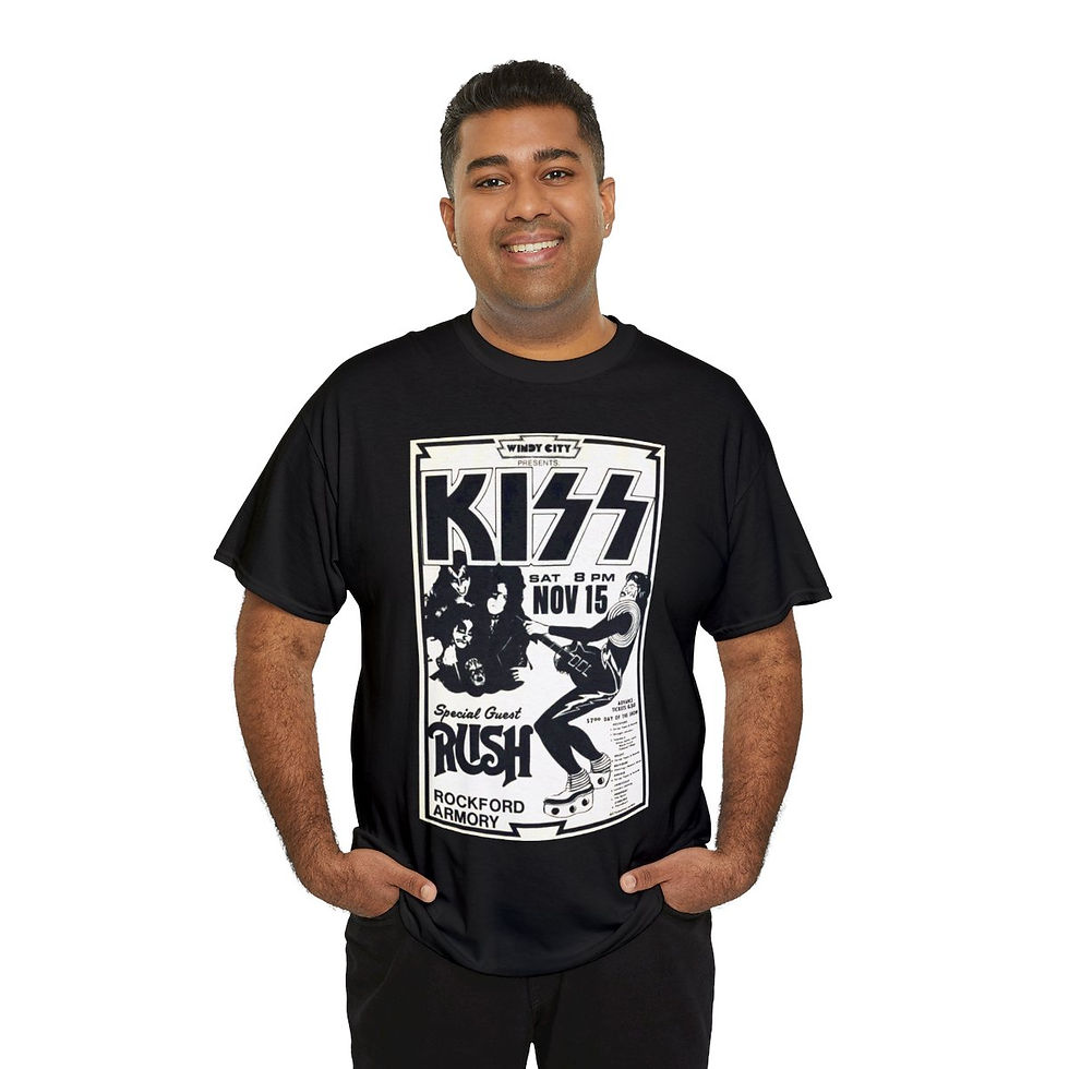 Thumbnail: Vintage KISS concert flyer Unisex Heavy Cotton Tee