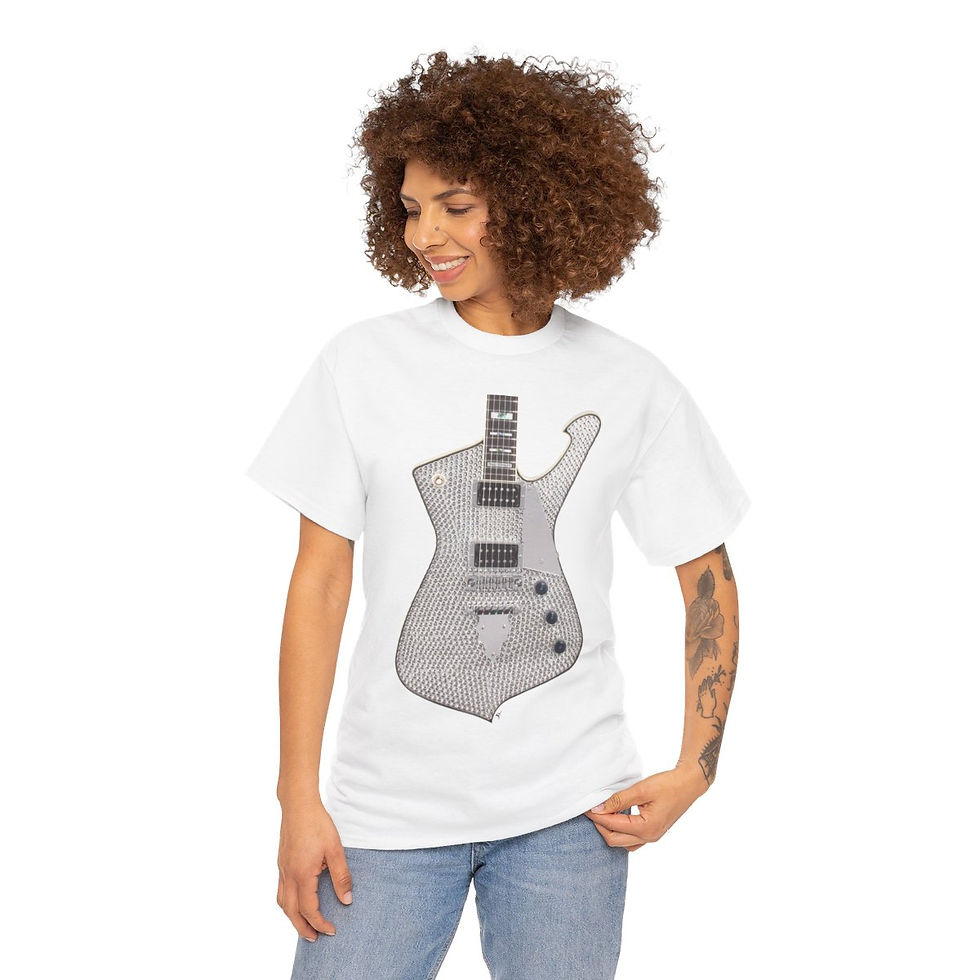 Thumbnail: KISS Paul Stanley Ibanez Rinestone Iceman Guitar Men's Short Sleeve T Shirt