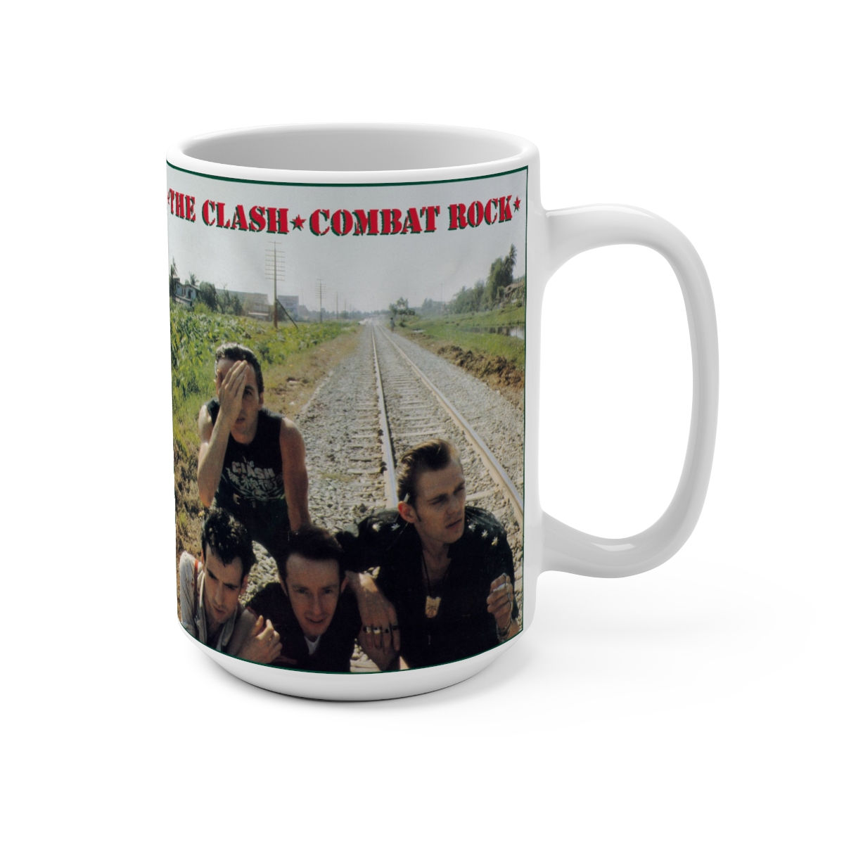 The Clash Combat Rock white Mug 15oz