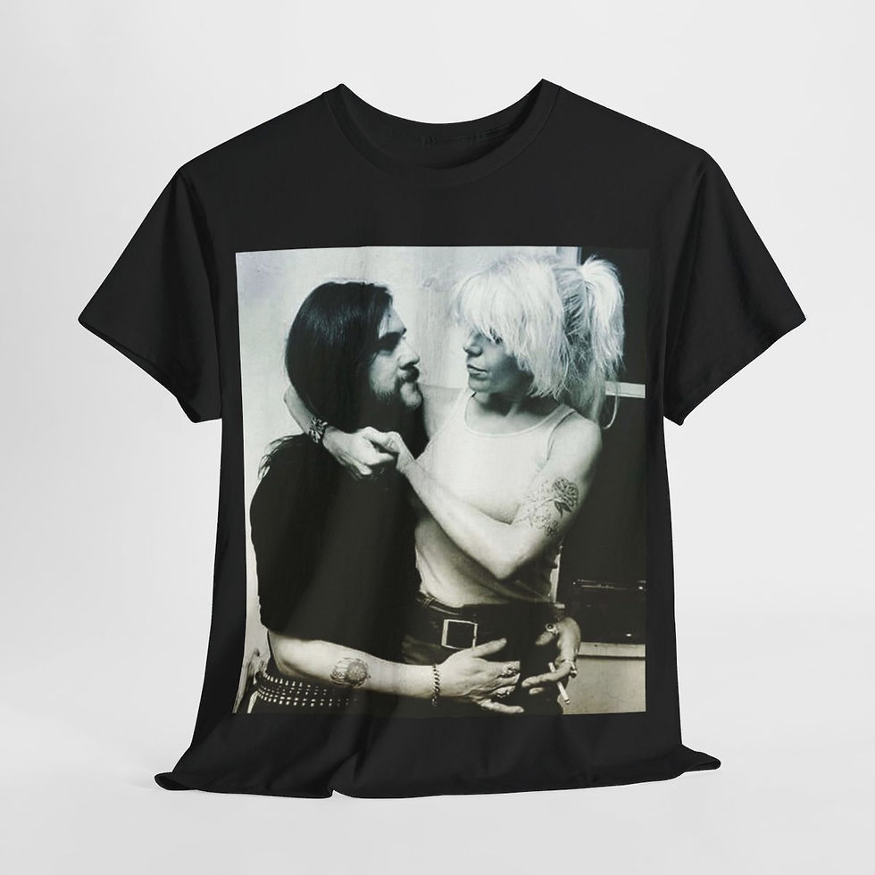 Thumbnail: Plasmatics WENDY O Williams and LEMMY of Motorhead   Short Sleeve Tee