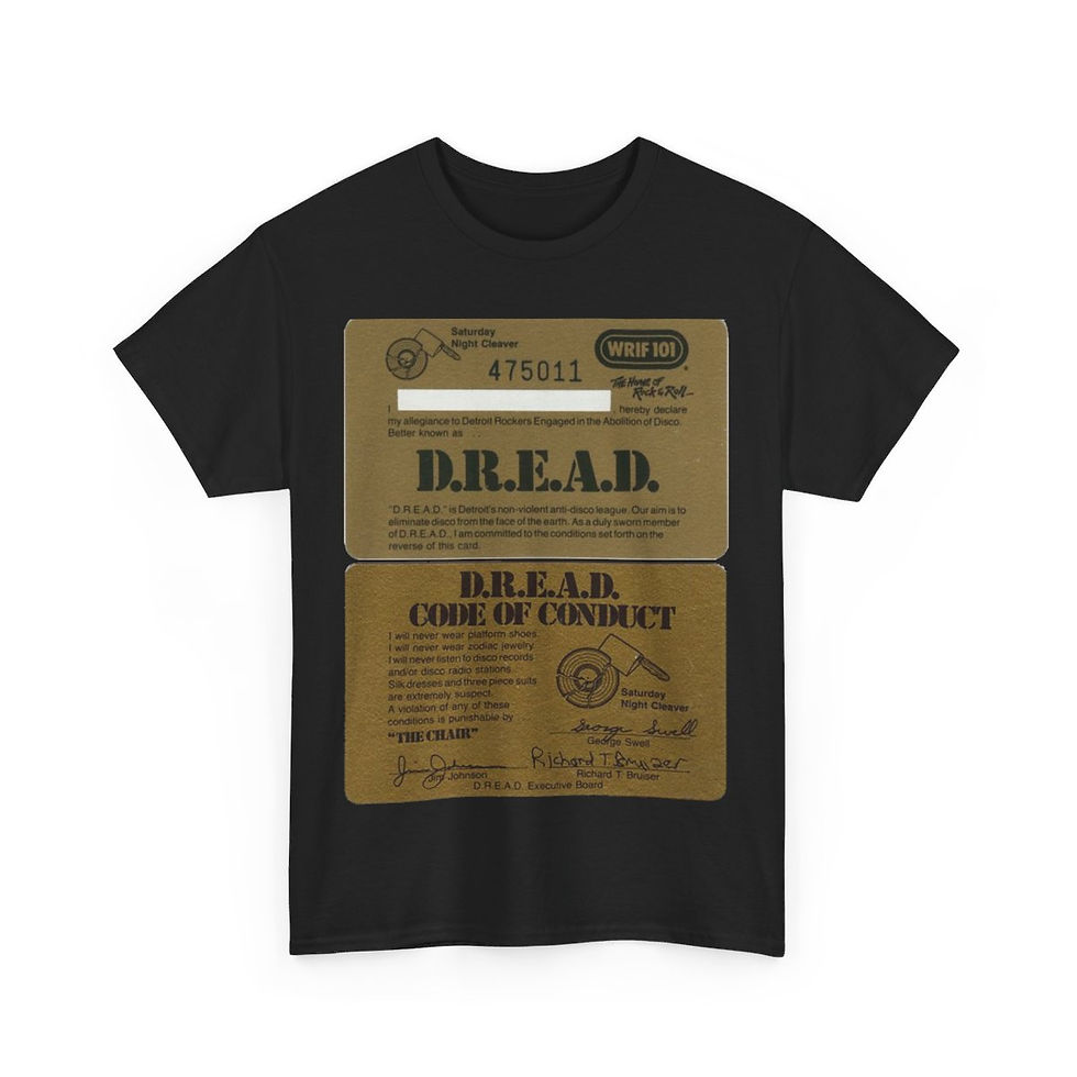 Thumbnail: DREAD Card WRIF Detroit Rockers Engaged in Abolition of Disco Short Sleeve Tee