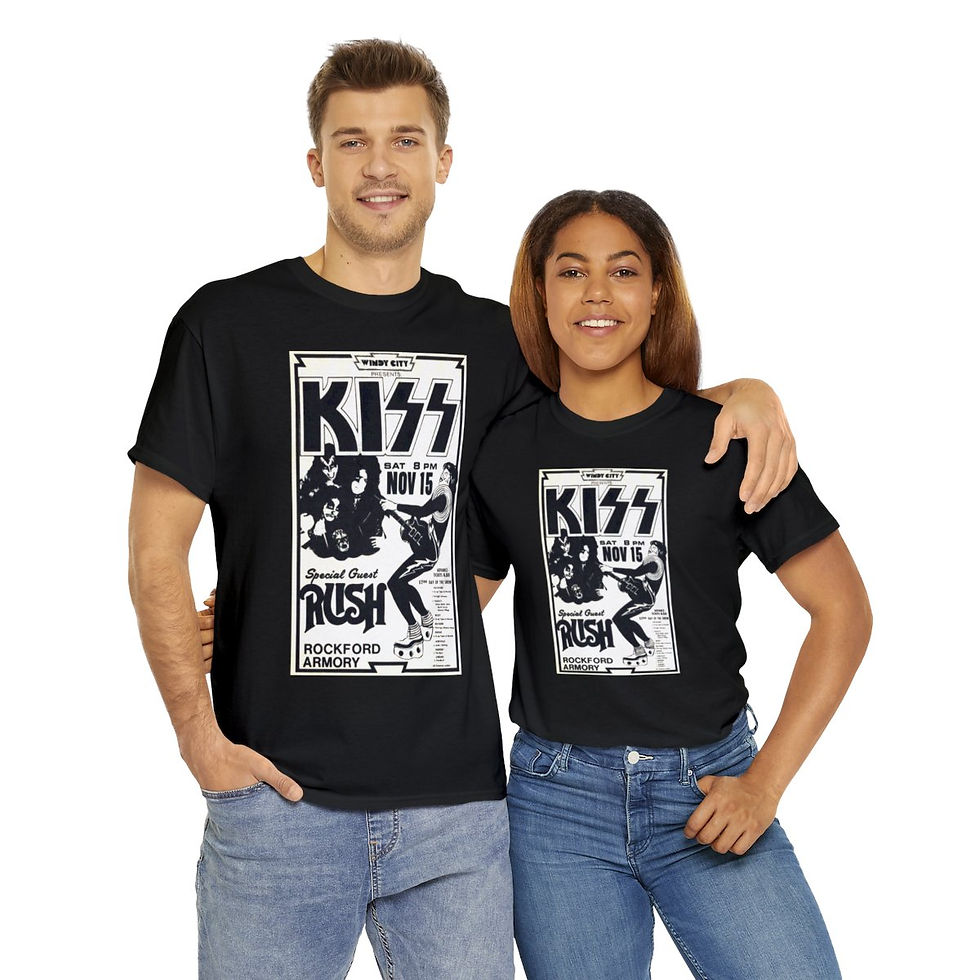 Thumbnail: Vintage KISS concert flyer Unisex Heavy Cotton Tee