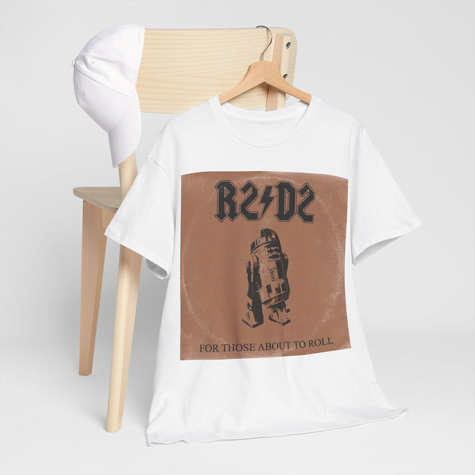 Thumbnail: R2D2  Ac Dc Star Wars For Those About To Roll Short Sleeve Tee