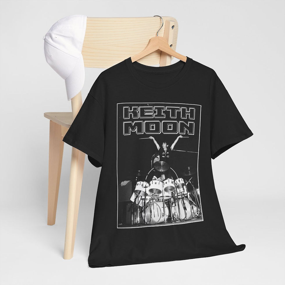 Thumbnail: The Who's Keith Moon on the drums Short Sleeve Tee