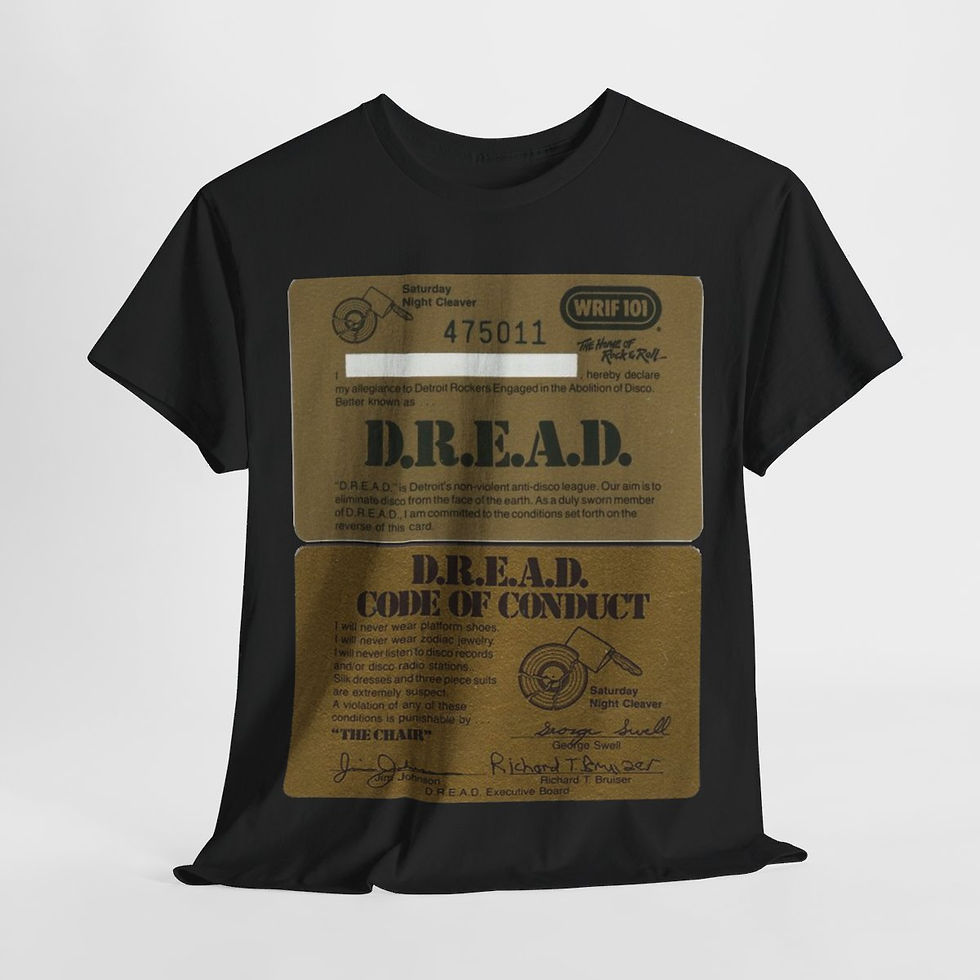Thumbnail: DREAD Card WRIF Detroit Rockers Engaged in Abolition of Disco Short Sleeve Tee