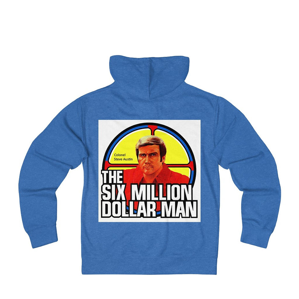 Thumbnail: The Six Million Dollar Man Unisex French Terry Zip Hoodie