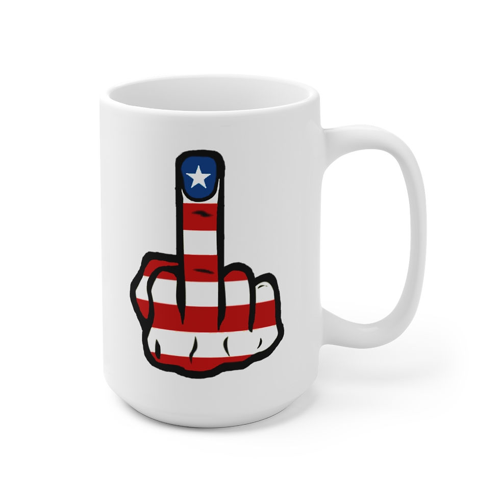 Thumbnail: American Finger on white Mug 15oz