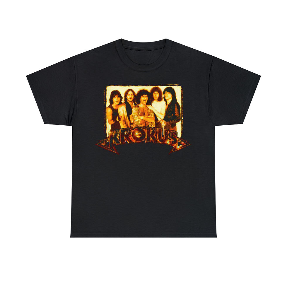 Thumbnail: KROKUS 1981 Heavy Metal Unisex Heavy Cotton Tee