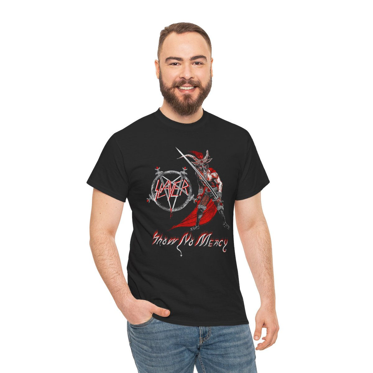 Slayer Show No Mercy Beast Cover unisex Short Sleeve Tee