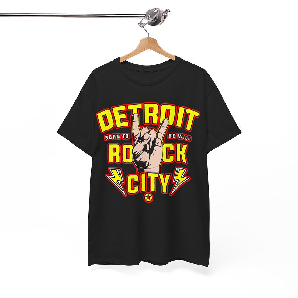 Thumbnail: Detroit Rock City Devil Horns Born to Rock in color Short Sleeve Tee
