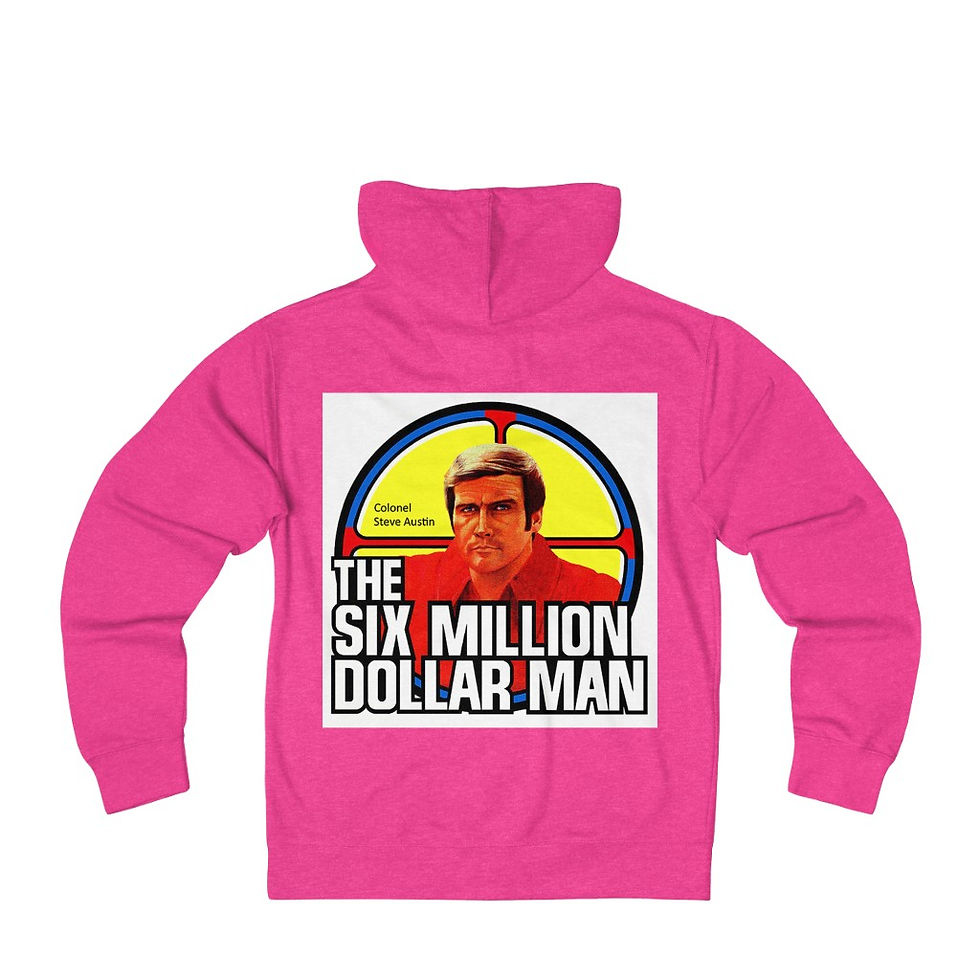 Thumbnail: The Six Million Dollar Man Unisex French Terry Zip Hoodie