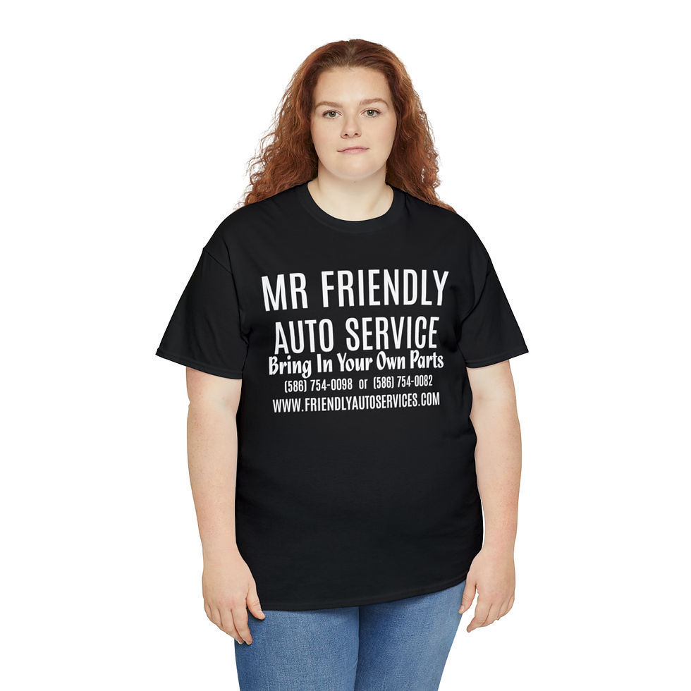 Thumbnail: FRIENDLY AUTO SERVICE version 1 Unisex Heavy Cotton Tee