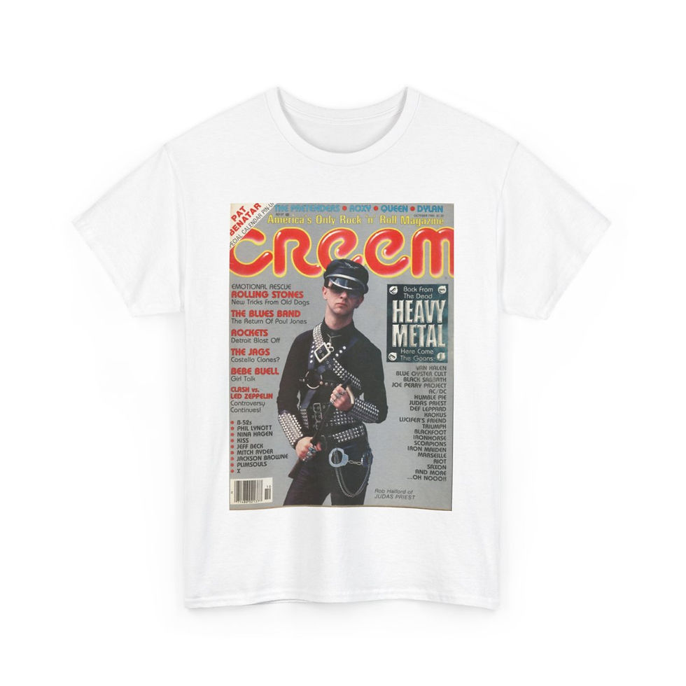 Thumbnail: Rob Halford of Judas Priest on the cover Short Sleeve Tee