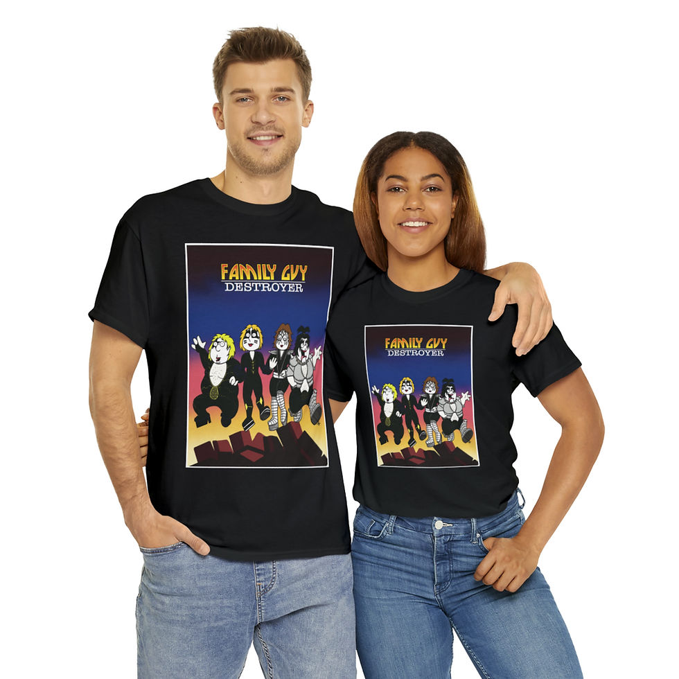 Thumbnail: Family Guy KISS Destroyer Unisex Heavy Cotton Tee