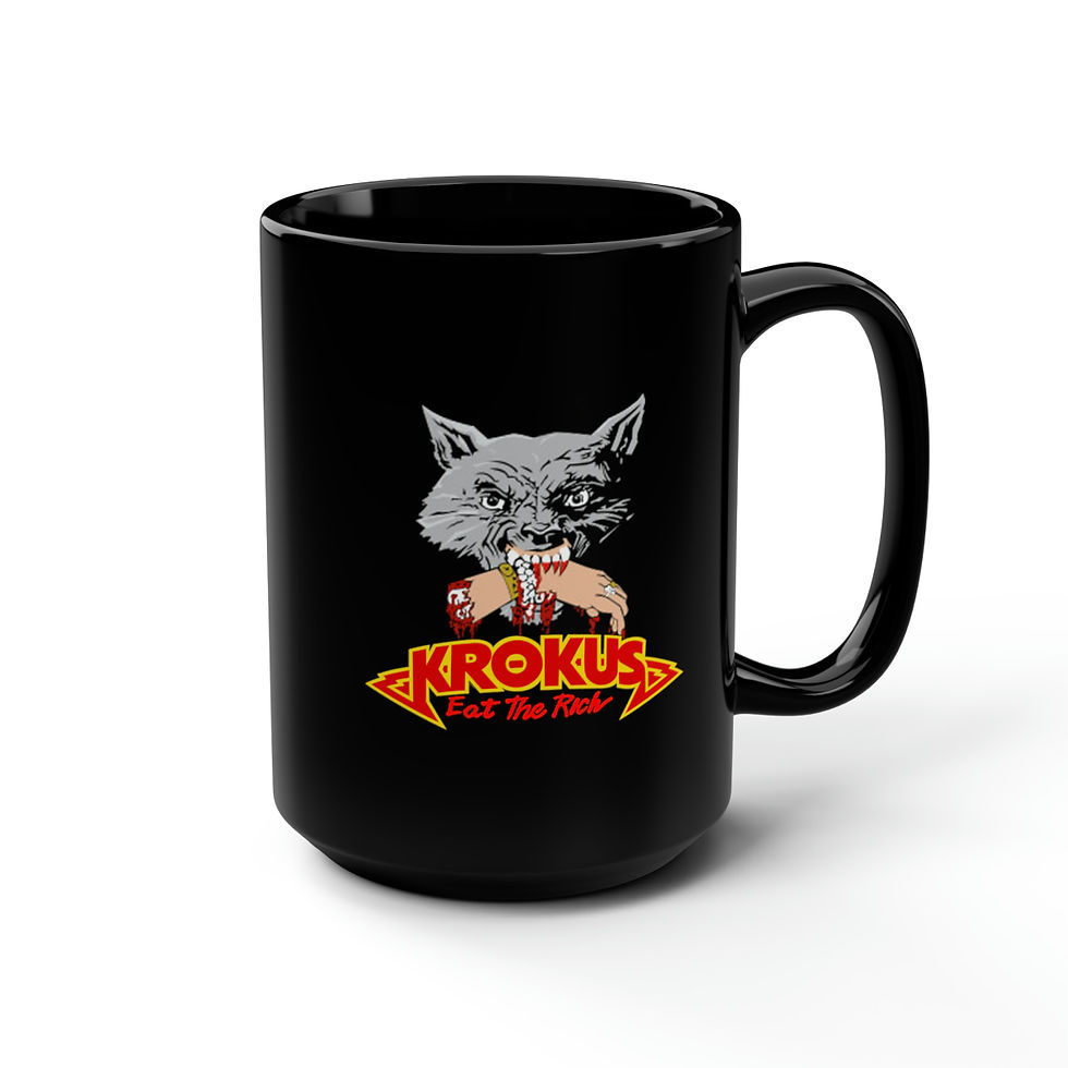 Thumbnail: Krokus Eat the Rich  Black Mug 15oz