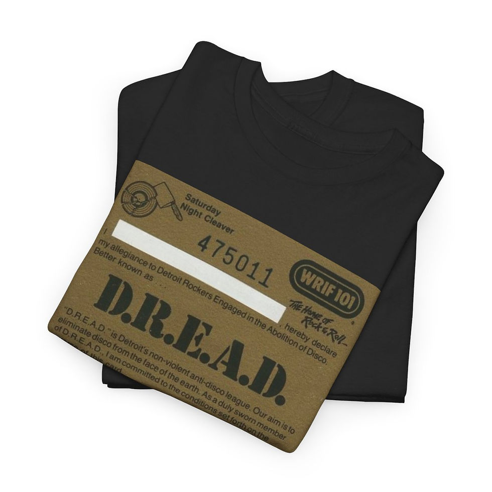Thumbnail: DREAD Card WRIF Detroit Rockers Engaged in Abolition of Disco Short Sleeve Tee