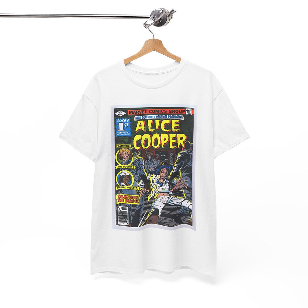 Thumbnail: Alice Cooper Marvel Comic Book cover  Men's Short Sleeve T Shirt