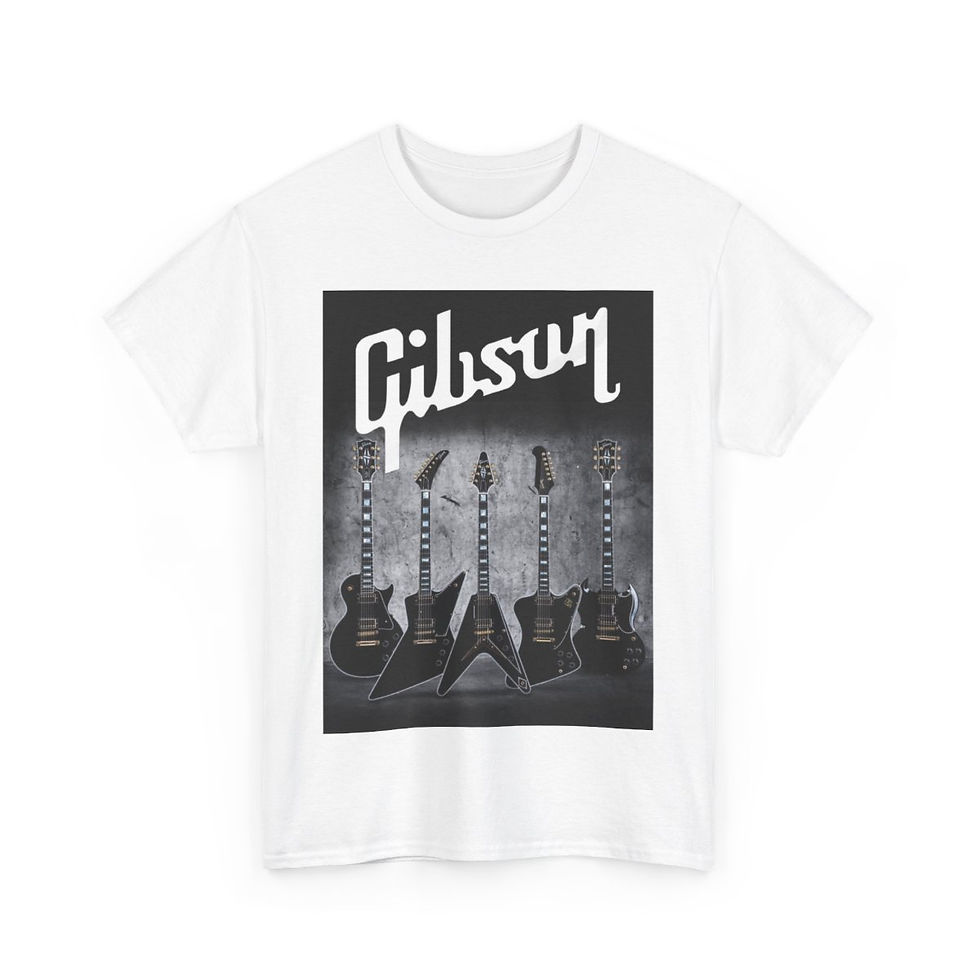 Thumbnail: Gibson Black Beautiful Guitars  Short Sleeve Tee