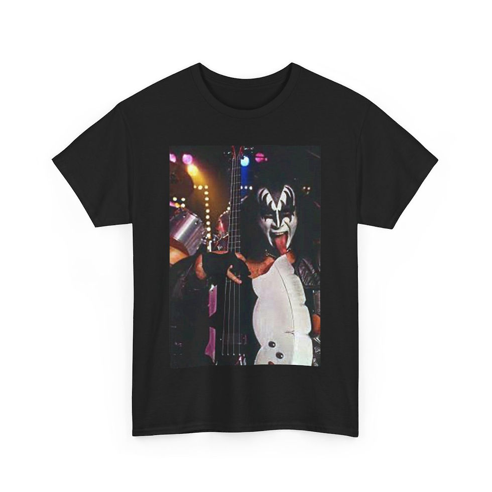 Thumbnail: Gene Simmons of KISS with his Axe Men's Short Sleeve Tee