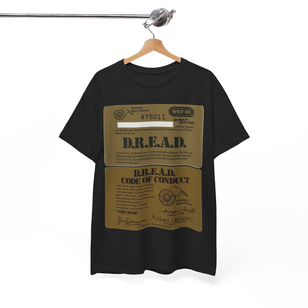 Thumbnail: DREAD Card WRIF Detroit Rockers Engaged in Abolition of Disco Short Sleeve Tee