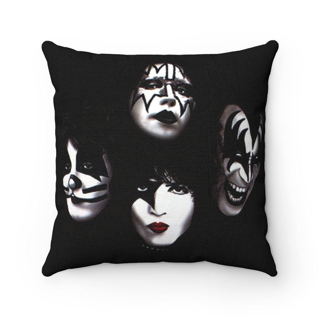 KISS Pillow Spun Polyester Square Pillow gift