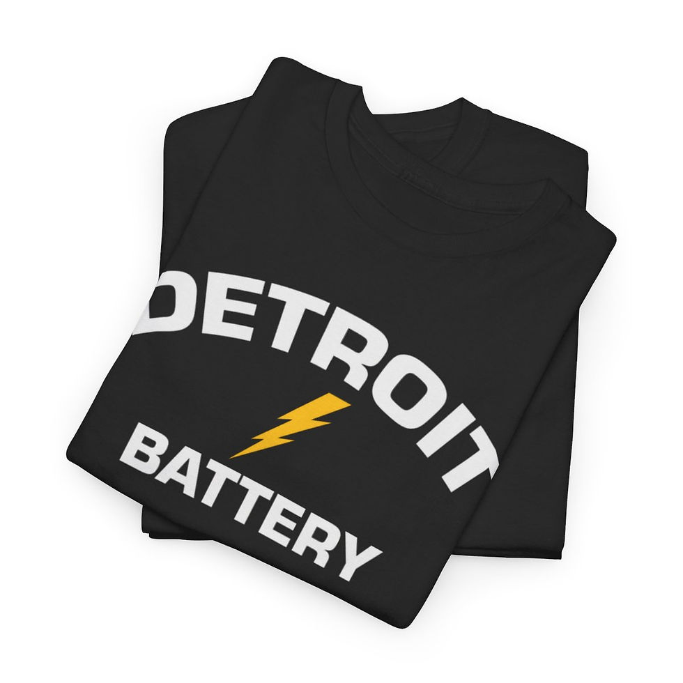 Thumbnail: Detroit Battery smaller print Men's Short Sleeve Tee