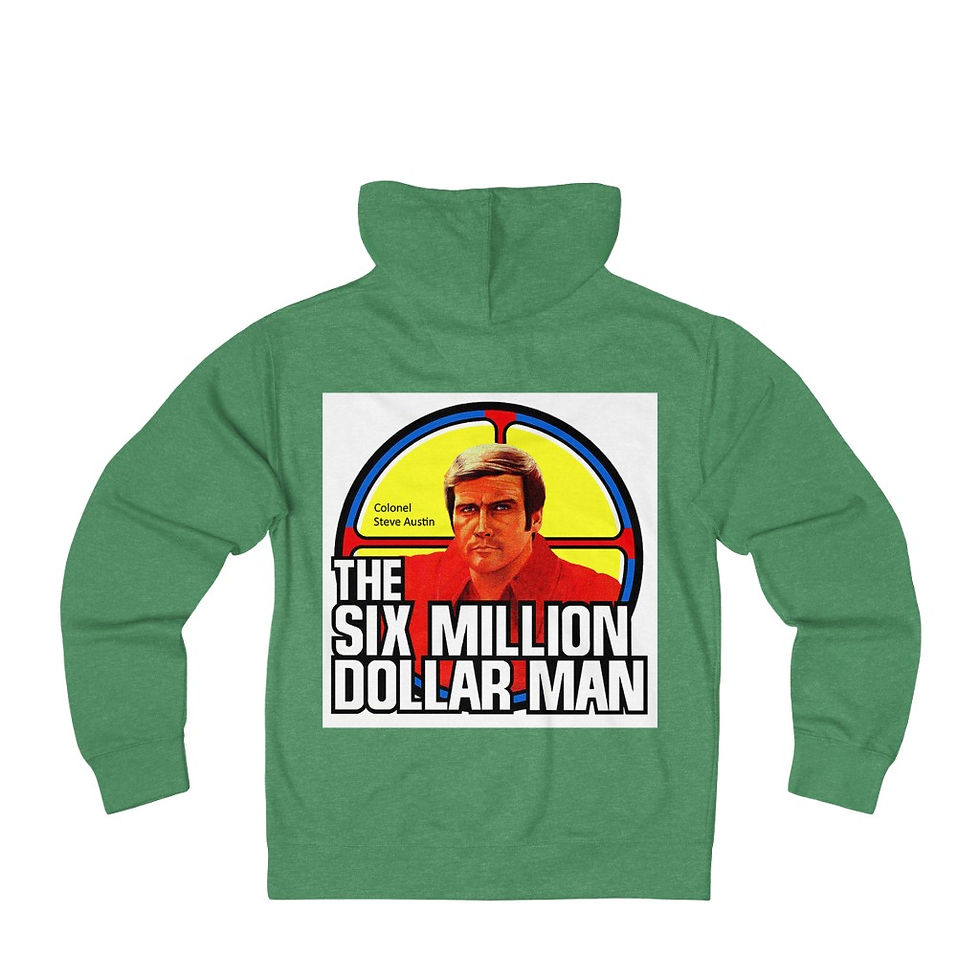Thumbnail: The Six Million Dollar Man Unisex French Terry Zip Hoodie