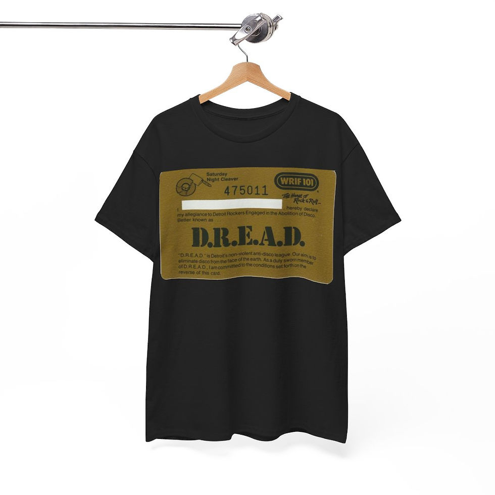 Thumbnail: DREAD Card from WRIF Late 70s 2 sided special  Men's Short Sleeve Tee
