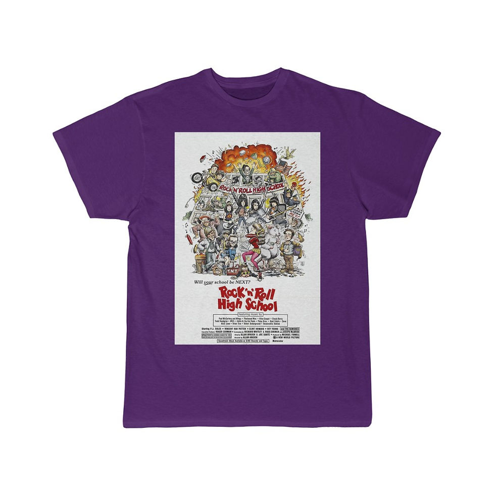Thumbnail: Rock And Roll High School Movie Poster Ramones Men's Short Sleeve Tee