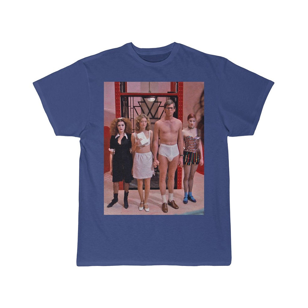 Thumbnail: Rocky Horror Picture Show Brad Janet Columbia Magenta Men's Short Sleeve T Shirt