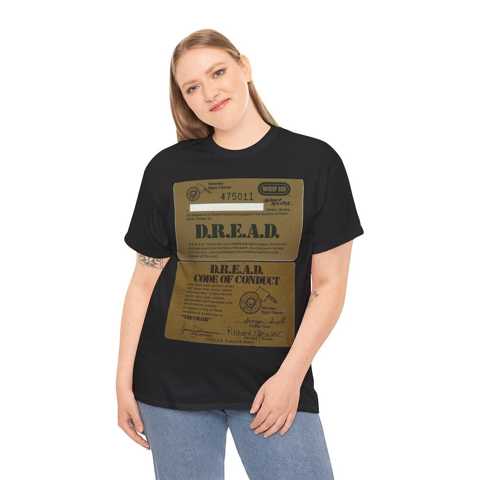 Thumbnail: DREAD Card WRIF Detroit Rockers Engaged in Abolition of Disco Short Sleeve Tee